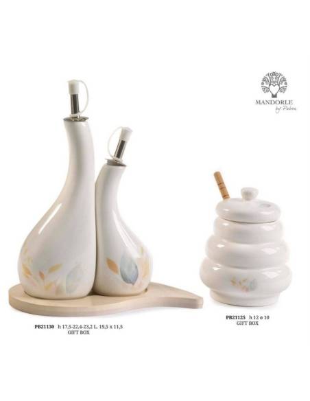 Bomboniere utili per la tavola in porcellana bianca e decoro tenue