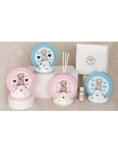 Bomboniere Battesimo orsetti teneri lampada led o profumatori