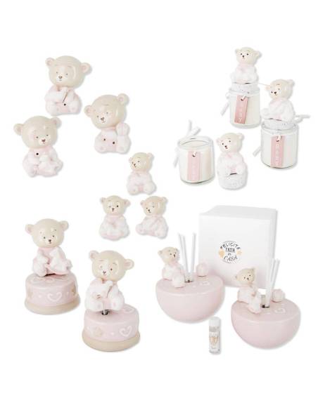 Bomboniere Battesimo orsetto bimba collezione Bibì