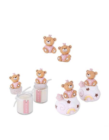 Bomboniere Battesimo orsetto femminuccia collezione Ciuffo