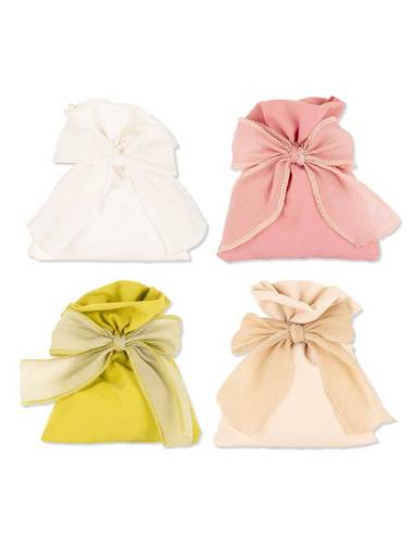 Sacchetti portaconfetti completi di fiocco chiffon