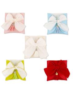 Sacchetti portaconfetti ecopelle quadrati