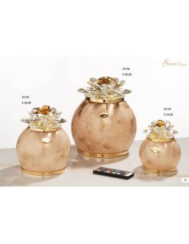 Lampade led bomboniere fiore elegante Grace Design