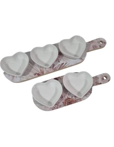 Bomboniere matrimonio utili ed eleganti antipastiera linea ROSE