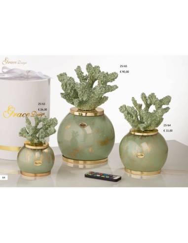 Bomboniere a tema marino corallo su lampada led Grace Design