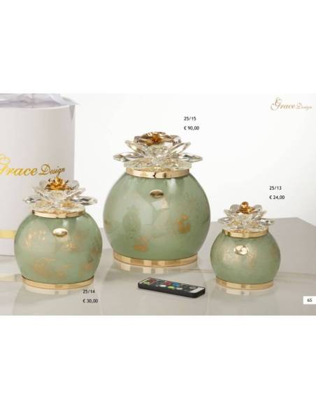 Lampade led bomboniere fiori eleganti Grace Design