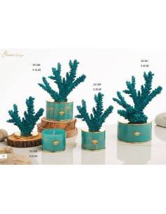 Bomboniere tema marino candela profumata corallo Grace Design