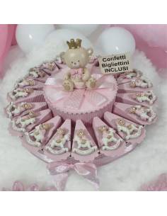 Torta bomboniere orsetti bimba cavalluccio calamite
