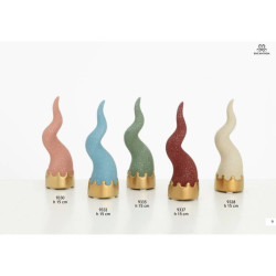 Bomboniere portafortuna corni in ceramica Encantada