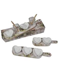 Bomboniere matrimonio utili ed eleganti antipastiera linea Ortensia