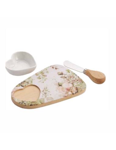 Tagliere bomboniere ciotola con coltellino