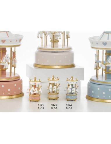 Bomboniere cavalli giostrine carosello in legno Encantada