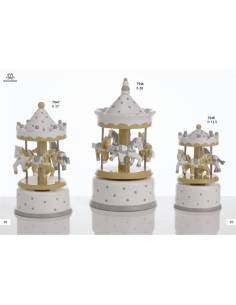 Bomboniere carillon giostra carosello con cavalli Encantada