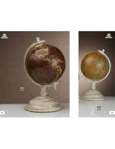 Bomboniere tema viaggio globo mappamondo base in legno Encantada