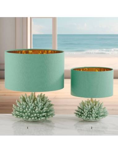 Bomboniere in ceramica lume lampada verde salvia Melaverde