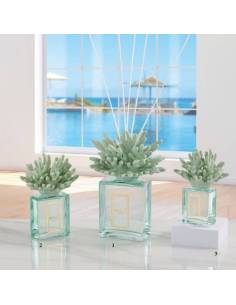 Profumatori per ambienti corallo ceramica Capodimonte Melaverde