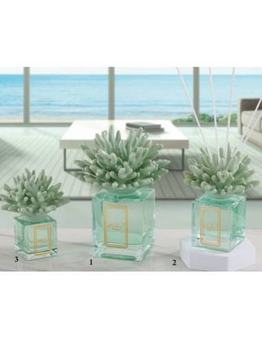 Diffusori per ambienti corallo in ceramica verde salvia Melaverde