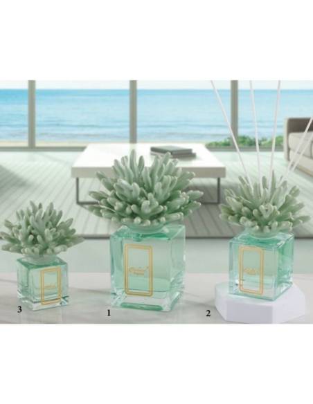 Diffusori per ambienti corallo in ceramica verde salvia Melaverde