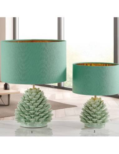 Lampade led bomboniere in ceramica Capodimonte Melaverde