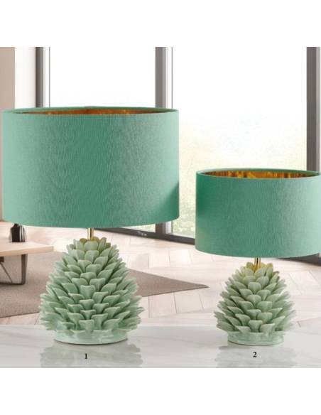 Lampade led bomboniere in ceramica Capodimonte Melaverde