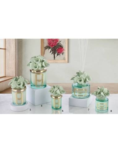 Candele profumate e diffusori fiori orchidee in ceramica Melaverde