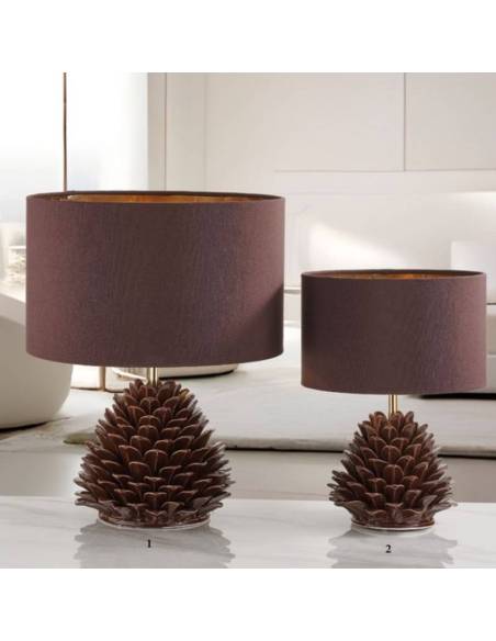 Lampade led bomboniere lume decoro in ceramica Melaverde