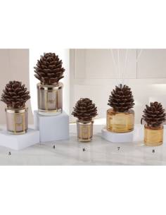 Diffusori ambiente e candele decoro in ceramica Capodimonte Melaverde