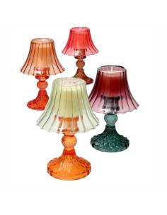 Candele bomboniere lampada in vetro colorate