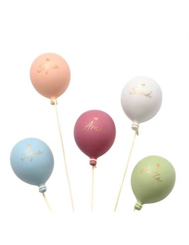 Bomboniera palloncino ceramica satinata con frasi calamite