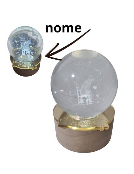 Bomboniere Piccolo principe personalizzate globo lampada led