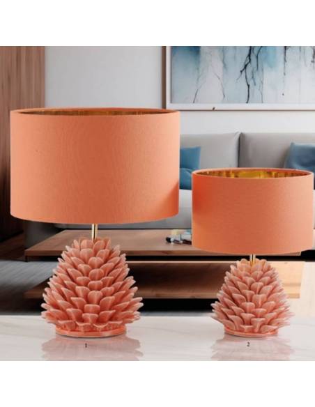 Lume a led bomboniere eleganti decoro in ceramica Melaverde