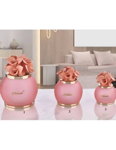 Lampade led bomboniere in ceramica fiori orchidee Melaverde