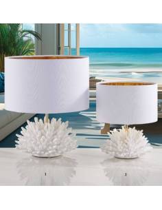 Lampade led bomboniere in ceramica attinia bianca Melaverde