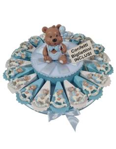 Bomboniere orsetto cavalluccio calamite torta bomboniera Battesimo