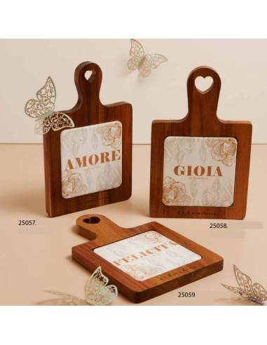 Claraluna bomboniere utili taglieri amore felicità e gioia