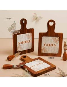 Claraluna bomboniere utili taglieri coltello amore felicità e gioia