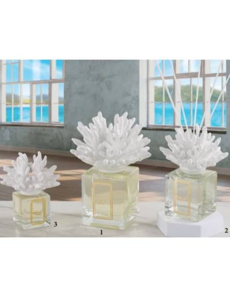 Profumatori ambiente bomboniere tema mare attinia in ceramica Capodimonte Melaverde