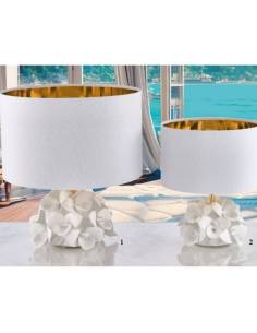 Bomboniere eleganti lampade led fiori orchidee in ceramica Melaverde