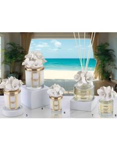 Bomboniere originali candele profumate e diffusori fiori in ceramica Melaverde