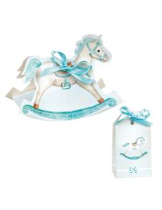 Scatoline portaconfetti bimbo cavalluccio a dondolo