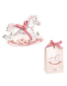 Scatoline portaconfetti bimba cavalluccio a dondolo