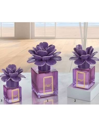 Diffusori ambienti bomboniere fiori in ceramica Capodimonte Melaverde