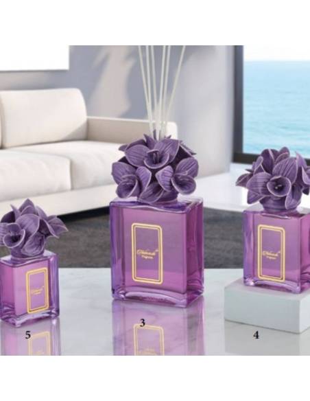 Diffusori per ambienti bomboniere fiore orchidea in ceramica Melaverde