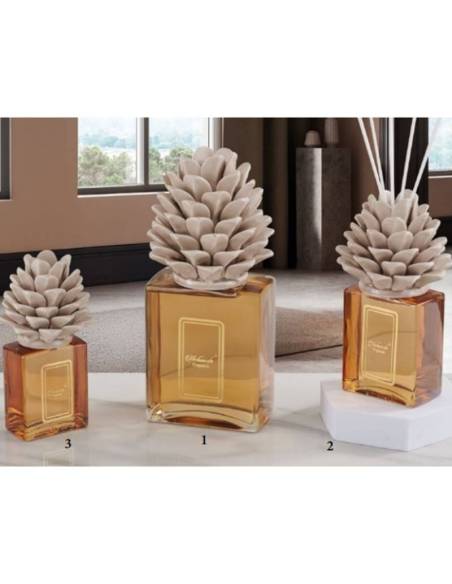 Diffusori ambiente decoro bomboniere in ceramica Capodimonte tortora Melaverde