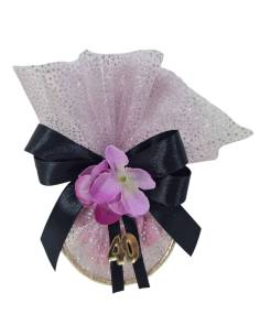 Bomboniere cerchio e tulle quarantesimo compleanno