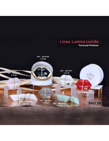 Marechiaro bomboniere Linea Lumina Lucida Boccette profumo a forma di bocca