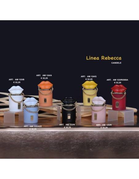 Marechiaro bomboniere Linea Rebecca Candele profumate particolari bocche