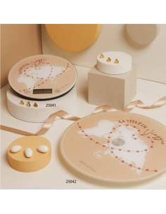 Claraluna bomboniere utili tema viaggio bilancia e vassoio