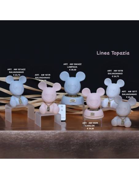 Bomboniere Marechiaro Linea Topazia topolini colorati particolari