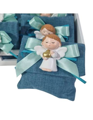 Sacchetti Comunione bambino calamita angelo cesto